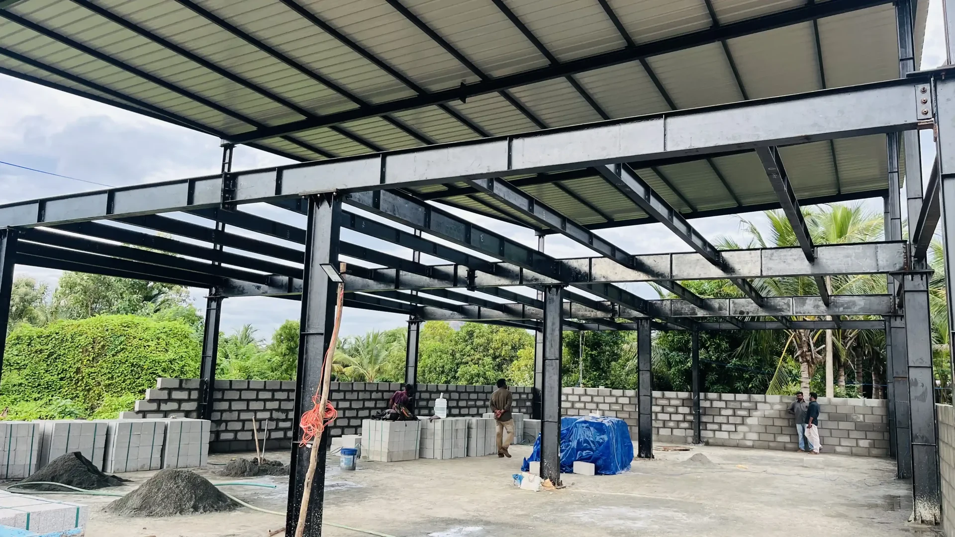 Multi level steel structure