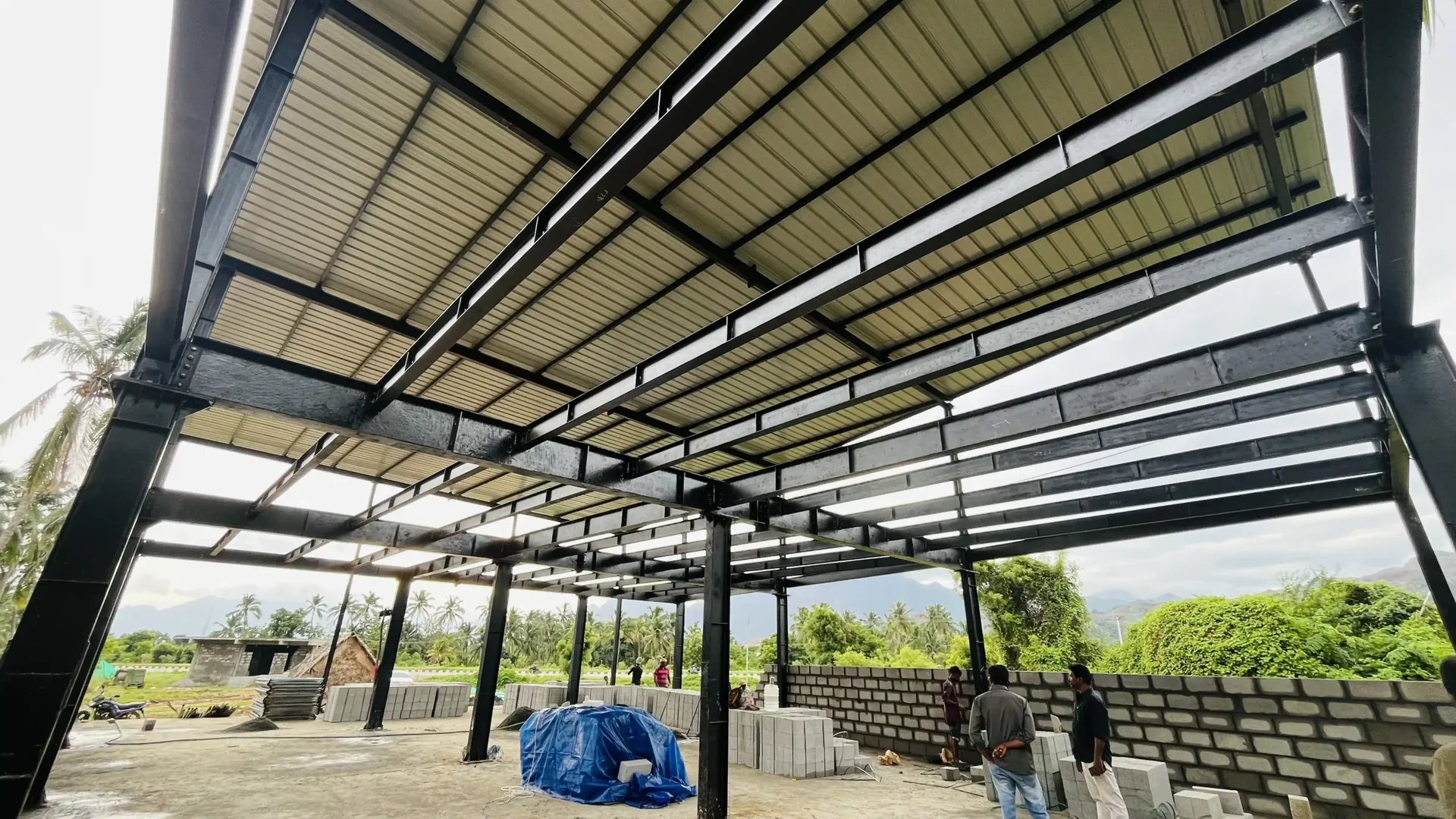 PEB steel building project